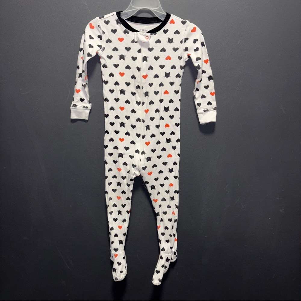 Primary Clothing 100% Organic Cotton Halloween Zip-Up Pajamas Footie 18-24m